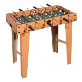 Fotbal de Masă, Model 69x37x65 cm, Culoare Verde și Maro, Material Lemn și Plastic