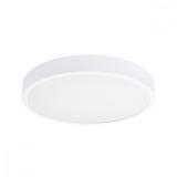 Lustră De Tavan Onyx Alb Din Aluminiu, 1 Bec Rotund Minimalist De Interior