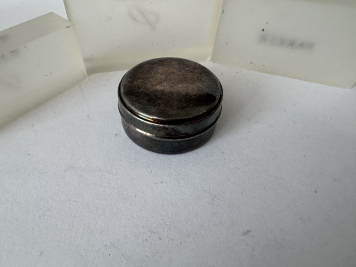 Cutie de Rotunda de Mici Dimensiuni din Argint