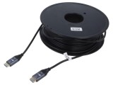 Cablu HDMI Goobay 76277, HDMI 2.1, HDCP 2.2, optic, mufă PVC dublă
