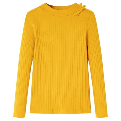 Tricou pentru copii cu m&amp;acirc;neci lungi, ocru, 128 foto