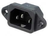 Conector Alimentare AC Soclu Tată 10A 250V IEC 60320