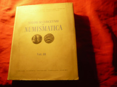 Studii si Cercetari Numismatice vol.3 - Ed. Academiei RPR 1960 ,638 pag foto