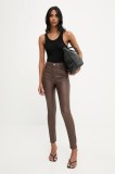 Answear.LAB pantaloni culoarea maro, mulata, high waist
