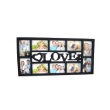 Rama Foto Colaj Love, 10 Fotografii, 60x32 cm, Decor Perete, Multicolor, Plastic/Lemn, Stil Clasic