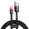 Cablu Baseus Cafule Micro USB - USB 2 metri 1.5A Negru/Rosu