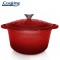 SEMIOALA FONTA EMAILATA+CAPAC 28X13 CM, 6L, RED LINE, COOKING BY