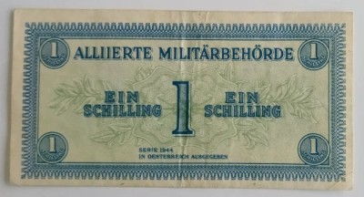 Bancnota - Austria - 1 Shilling 1944 - Ocupatie aliata foto