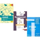 Pachet Bacalaureat 2026. Eseul. Literatura Romana. Pregatire individuala pentru proba scrisa, Matematica M_Mate-Info si Fizica 100 variante rezolvate