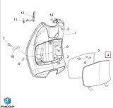 Usita (compartiment manusi) originala Vespa LX Euro 2 (05-13) 2T AC 50cc - LX Euro 2 (05-12) 4T AC 50cc &acirc;&euro;&ldquo; nevopsita