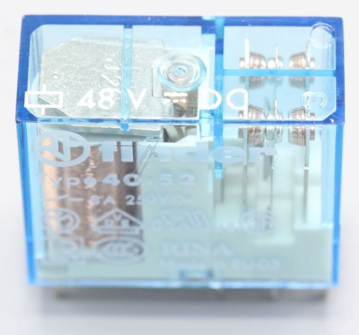 48VDC 8A-250VAC RELAIS, 2 WECHSLER 40.52.9.048.0000 FINDER