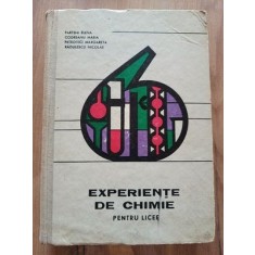 Experiente de chimie pentru licee- Parteni Elena, Codreanu Maria