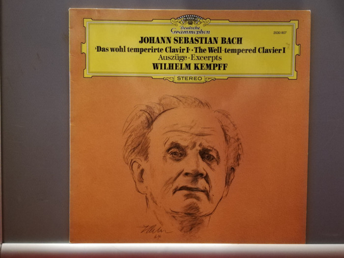 Bach &ndash; The Well Tempered Clavier 1 (1976/Deutsche Grammophon/RFG) - Vinil/NM+