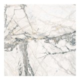 Gresie exterior / interior portelanata Arabesque White 6159, 60 x 60 cm, alb, mata, rectificata, aspect marmura