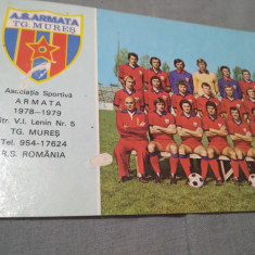 POZA A.S.ARMATA TG.MURES 1978-1979 BOLONI LADISLAU AUTOGRAFE