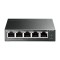Switch 4 x RJ45 Gigabit PoE, 1 x RJ45 Gigabit, Buget PoE 65W, Easy Smart Managed - TP-Link TL-SG105PE