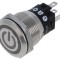 Comutator anti-vandalism EAO 2 poziții SPDT 3A 240V LED verde IP67/IP65