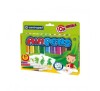 Set markere creative de suflat pentru textile 10 culori + 4 sabloane, 7Toys, Brand