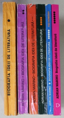 BIOGRAFIA IDEII DE LITERATURA de ADRIAN MARINO , VOLUMELE 1- 6 , 1991 -2000 foto