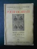 POETII VACARESTI - VIEATA SI OPERA LOR POETICA {1940}