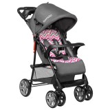 Carucior sport Lionelo Emma Plus Pink Scandi cu tavita, 2 suporturi pahar, geanta
