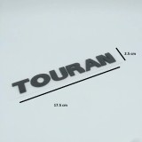scris TOURAN negru
