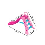 Tobogan Copii EDC, Model Unicorn, Roz, 145 cm, +2 Ani, Exterior, Gradina, Plastic Rezistent, 30 kg Max