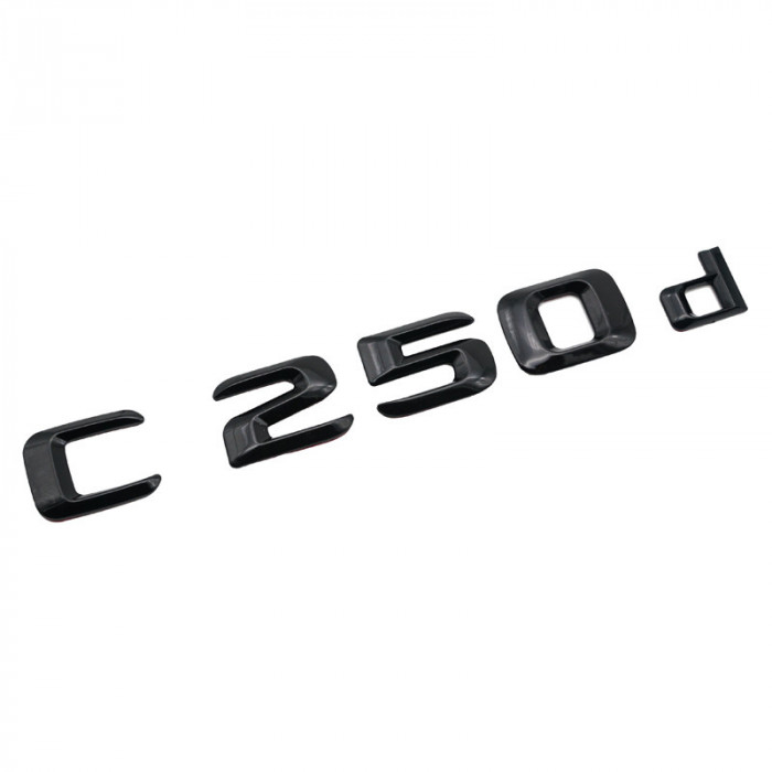 Emblema C 250d Negru, pentru spate portbagaj Mercedes