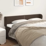 Cumpara ieftin Tăblie de pat cu aripioare maro 183x23x78/88 cm piele ecologică