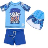 Costum de baie cu protectie solara Soui pentru bebelusi, UV 50+, 12-18 luni, albastru, 80 86 - OUTLET