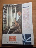 revista stiinta si tehnica aprilie 1962
