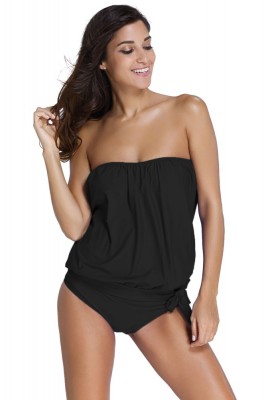 SW1036-1 Costum de baie in 2 piese, stil tankini cu top larg foto