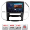 Navigatie Mercedes Vito w447 2016- Android Ecran QLED octa core 4+64 carplay android auto KIT-w447+EDT-E310V3 CarStore Technology