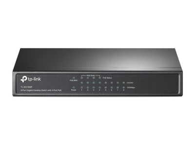 Switch 4 x RJ45 Gigabit PoE, 4 x RJ45 Gigabit, Unmanaged - TP-Link TL-SG1008P foto