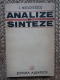 I. NEGOITESCU - ANALIZE SI SINTEZE