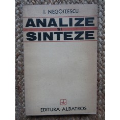 I. NEGOITESCU - ANALIZE SI SINTEZE