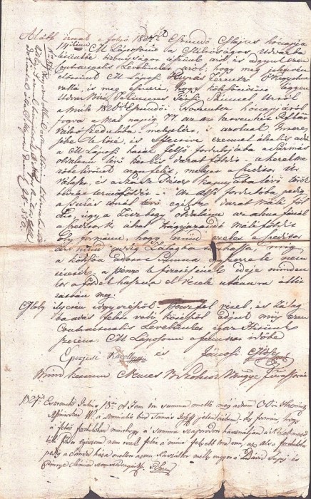 A3728N Act privitor la un &icirc;mprumut de florini renani, 1827, T&acirc;rgu Lăpuș, limba maghiară