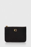 Coach husa de chei din piele femei, culoarea negru, CR550