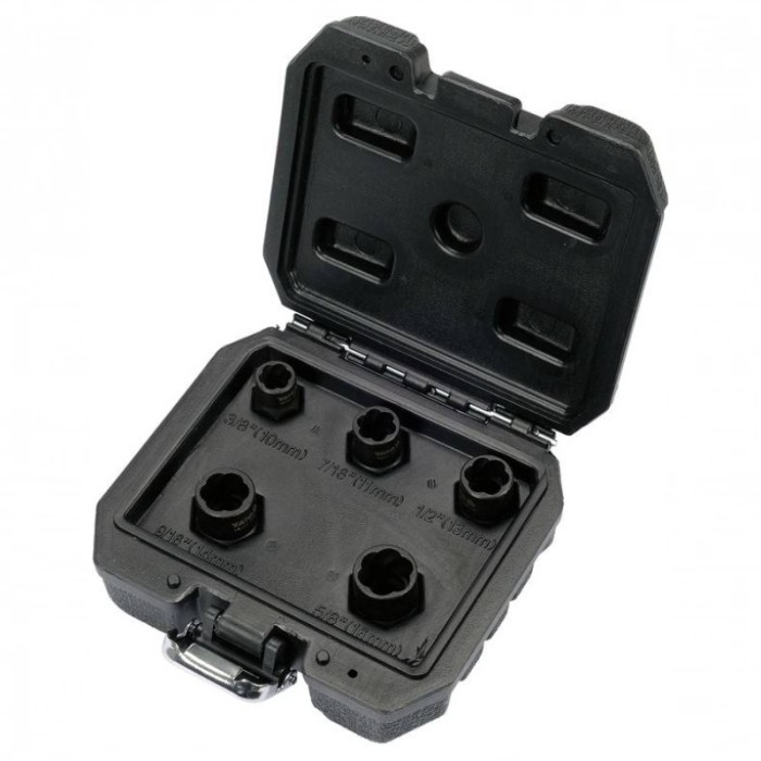 YATO Set de extractoare suruburi / piulite deteriorate, 5 piese