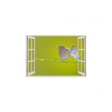 Autocolant decorativ, Fereastra, Natura si peisaje, Multicolor, 85 cm, 2061ST