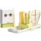 Set 7 Piese de Spalat/Uscat Biberoane, Cyrax, Portabil, Peri de Silicon, pentru Tetine, Suzete, Biberoane, Paie, Cutie Inclusa, 16.8 x 12 x 5 cm, Mode
