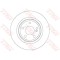 Set discuri frana Infiniti Q30, Qx30, 1.5 D, 1.6, 2.0 T, 2.2 D, 2.2 D AWD, punte spate, 295x10, plin, TRW