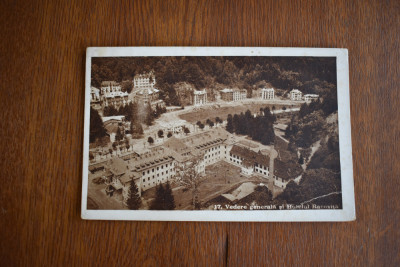 CP Slanic Moldova vedere generala si Hotelul Racovita 1946 foto