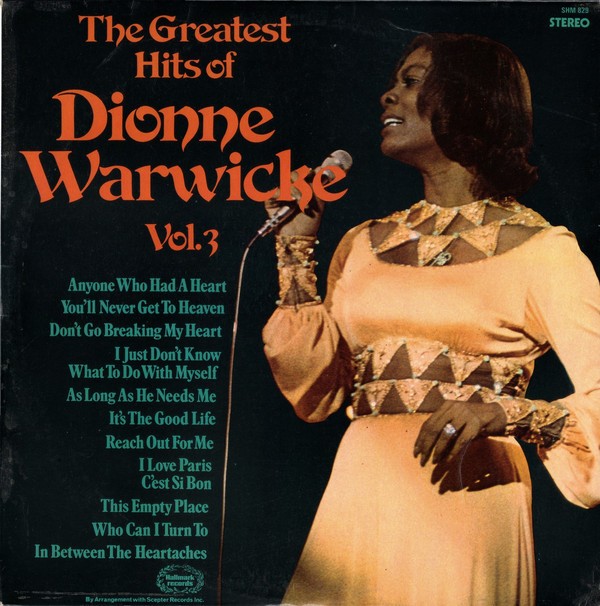 VINIL Dionne Warwicke &lrm;&ndash; The Greatest Hits Of Dionne Warwicke Vol. 3 - VG+ -