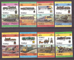 Tuvalu 1984 - Locomotive, serie neuzata foto