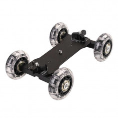 Sistem de stabilizare dolly slider pentru filmari cu DSLR-uri si camere video foto