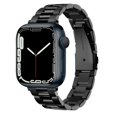 Curea Spigen Modern Fit Band pentru Apple Watch 4/5/6/7/8/9/SE (38/40/41 mm) Negru foto