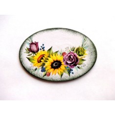 Magnet cu flori de trandafir, lalea, albastrele, floarea soarelui, magnet frigider 40421