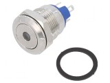 Comutator anti-vandalism Poz 2 SPST-NO 2A/36VDC IP65 galben