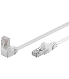 Cablu patch CAT5e FTP RJ45 90 in unghi - RJ45 drept 0.25m 100MHz, Goobay